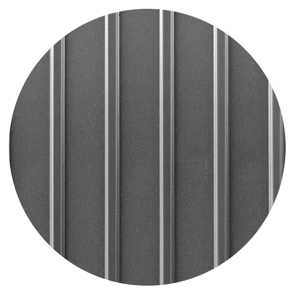 Panel de zinc plata